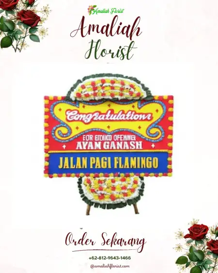 Sewa Papan Bunga Sidang Iso Mukti